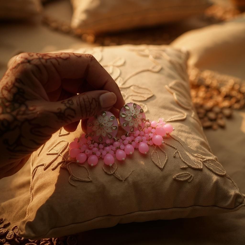 Gulnaar Kundan Jhumkis