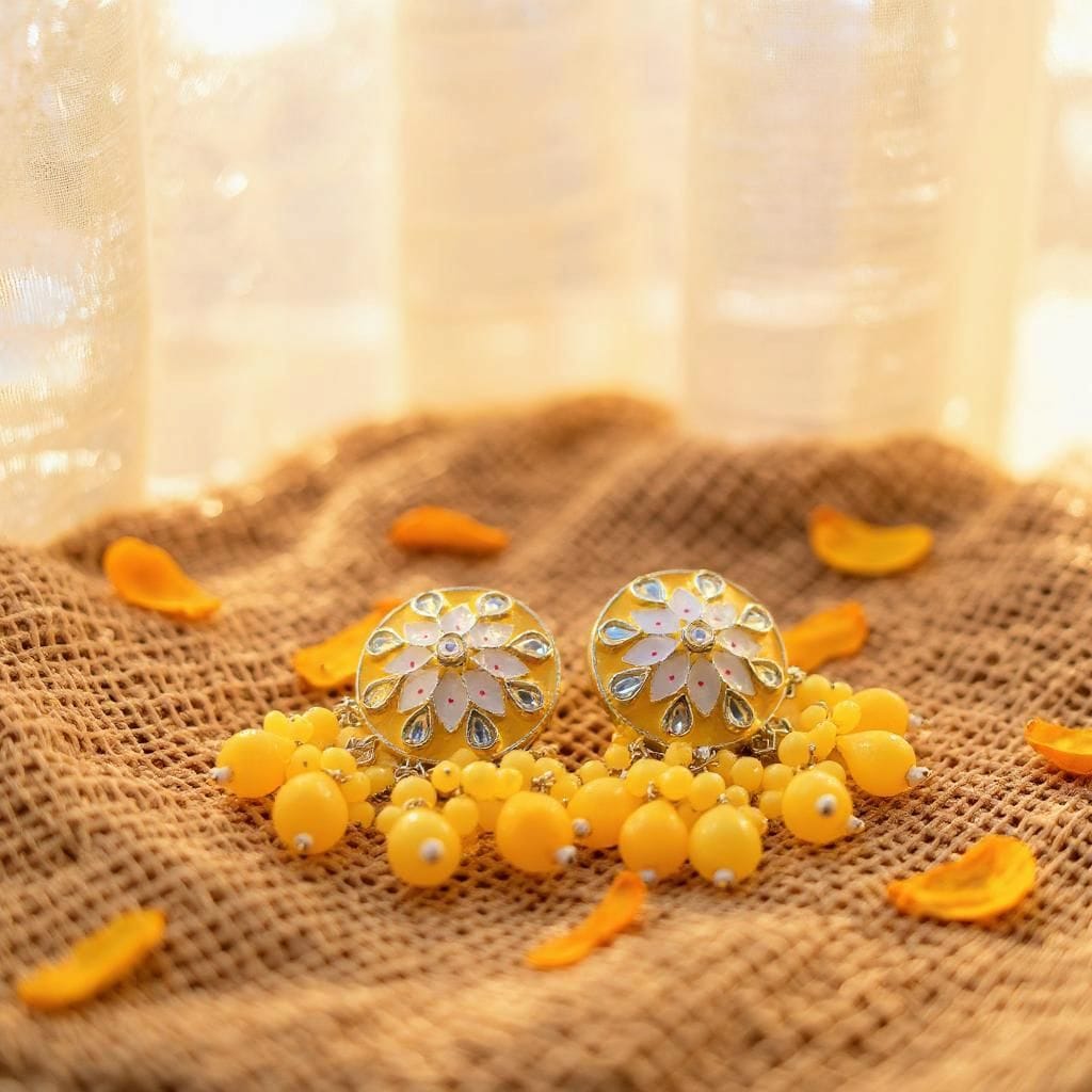 Gulnaar Kundan Jhumkis