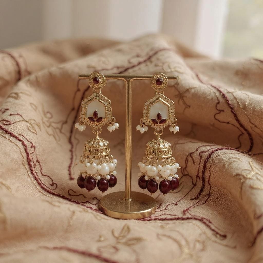 Vintage Heirloom Jhumka Set