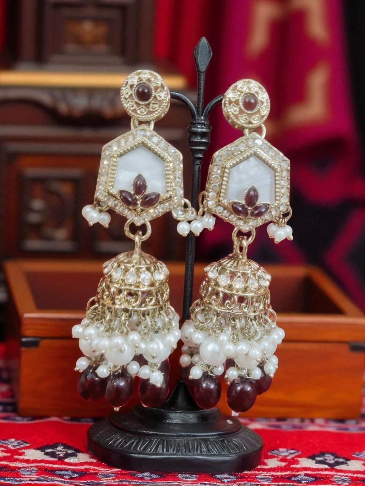 Vintage Heirloom Jhumka Set