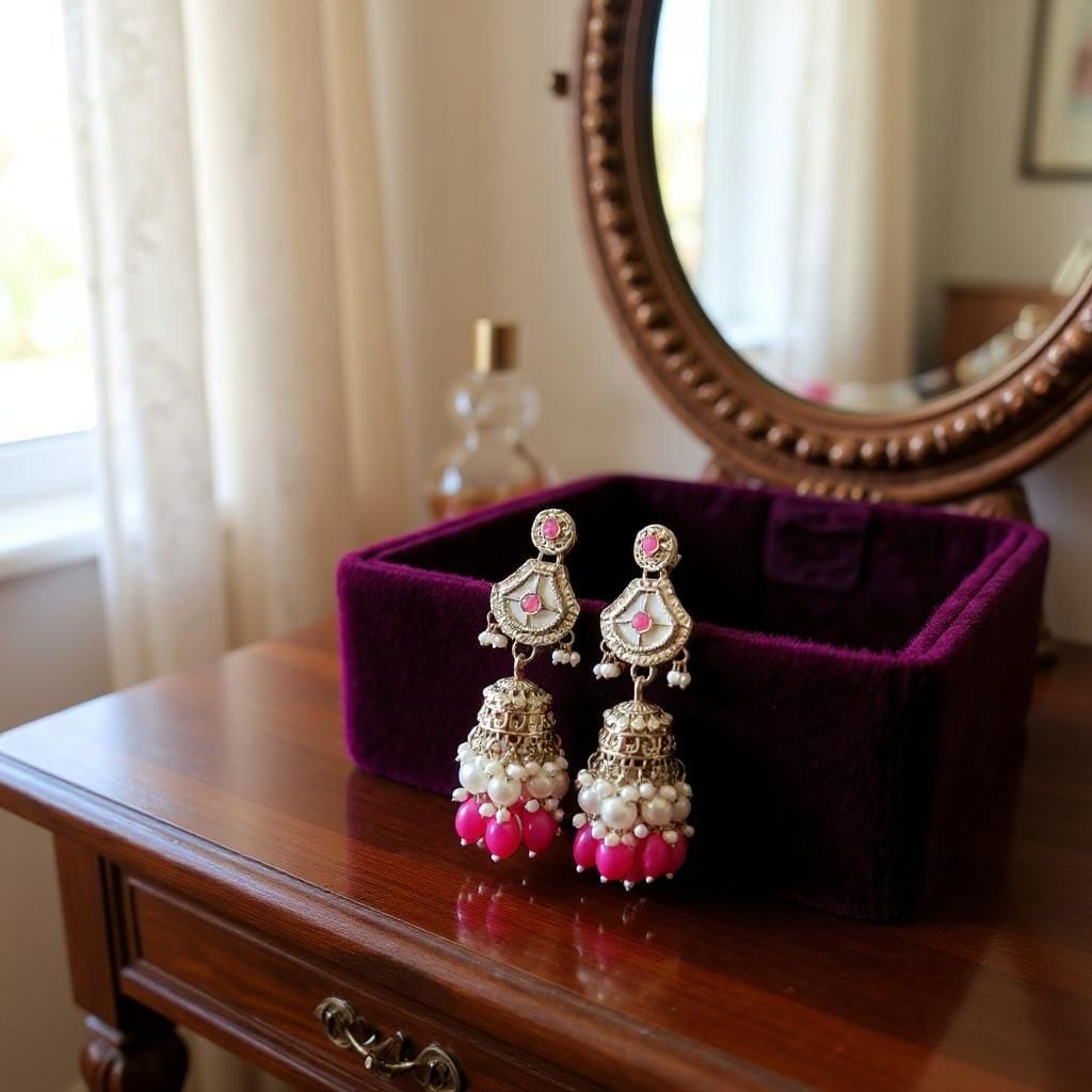 Vintage Heirloom Jhumka Set