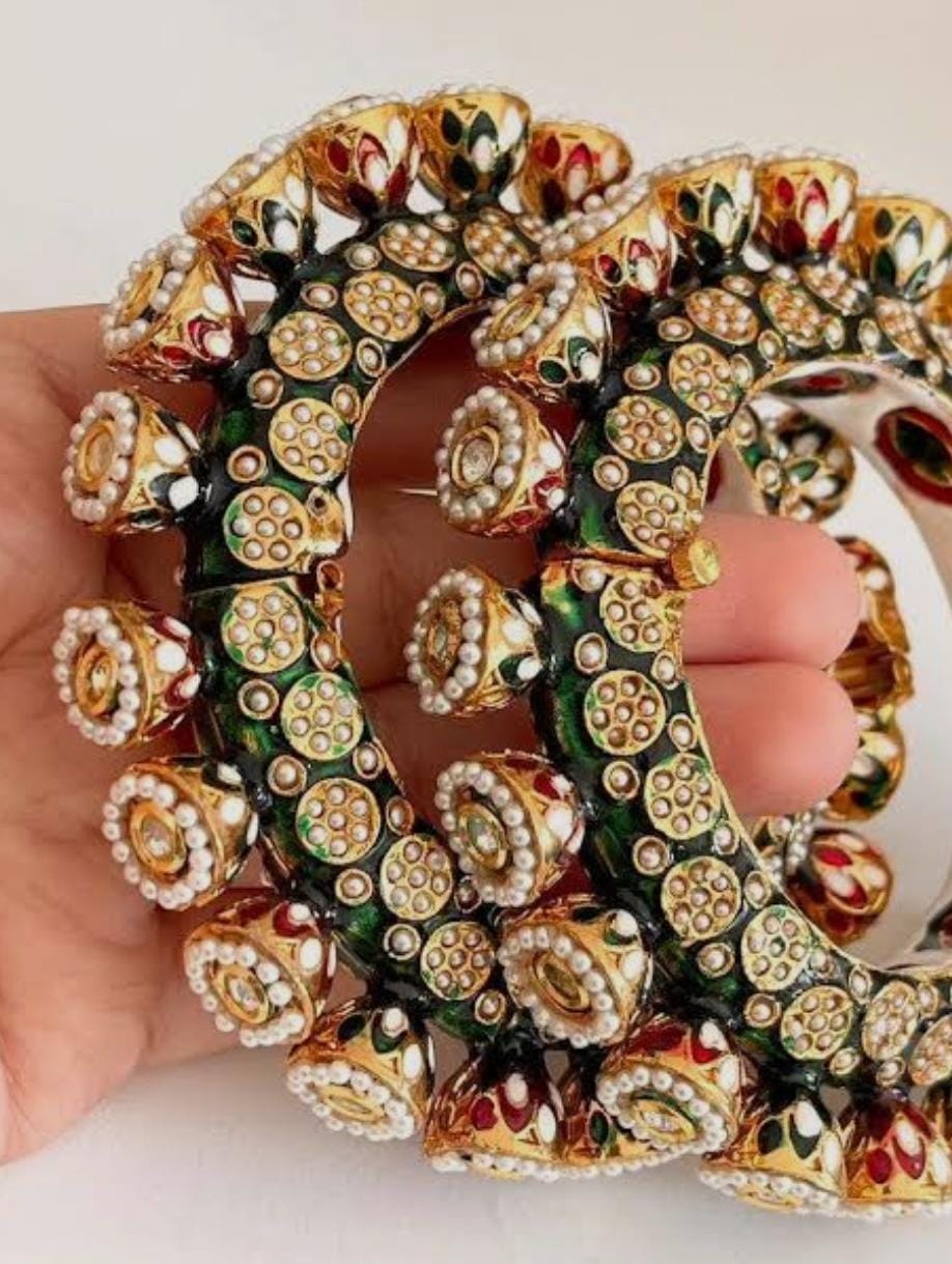 Royal Rajwadi Judau Kundan Kada - 1 Pcs