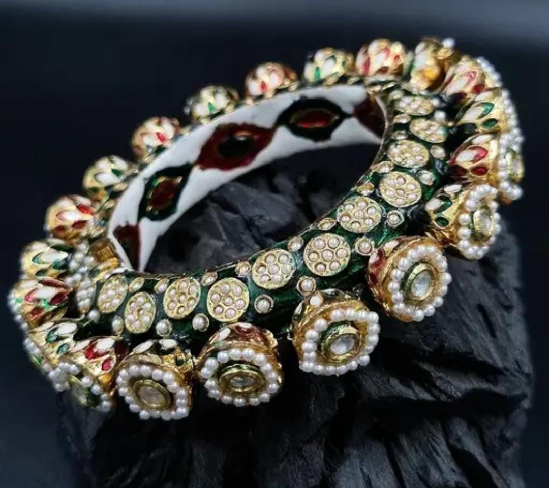 Royal Rajwadi Judau Kundan Kada - 1 Pcs