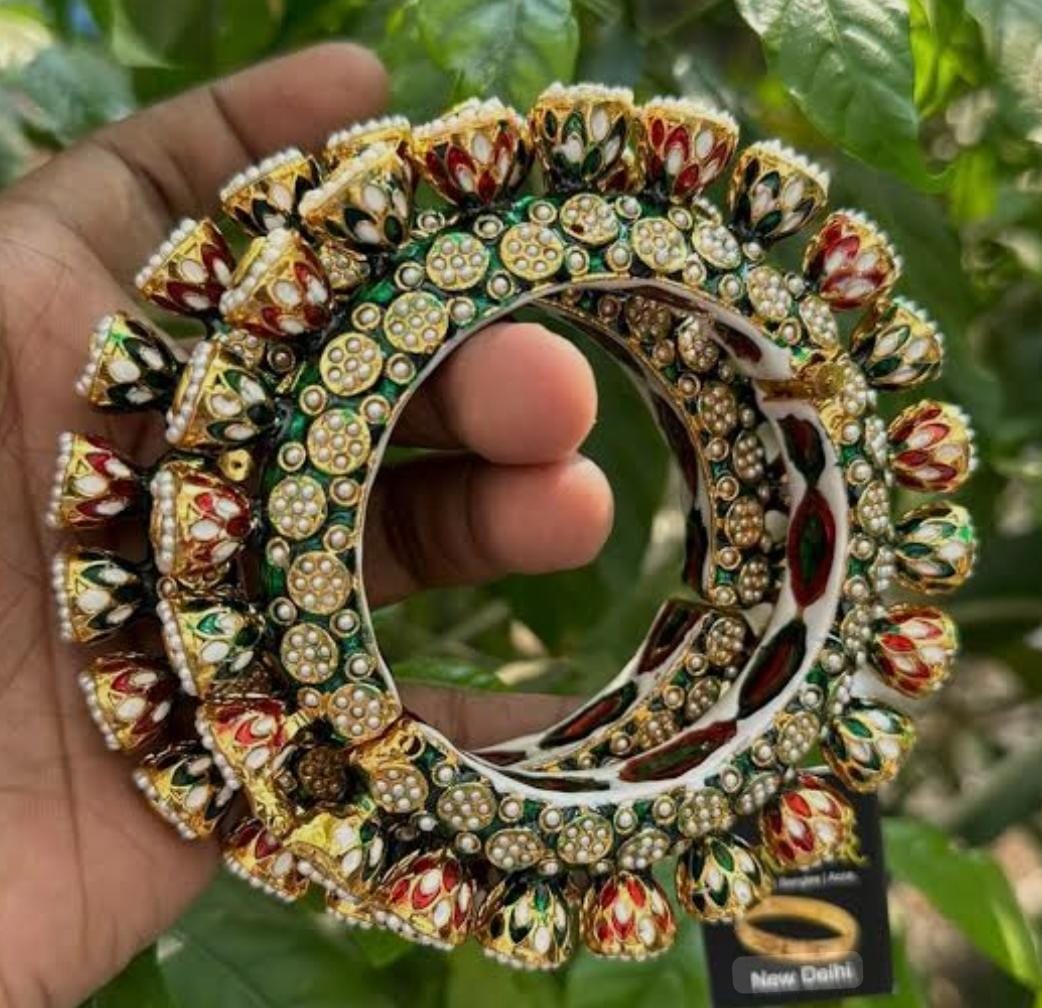 Royal Rajwadi Judau Kundan Kada - 1 Pcs