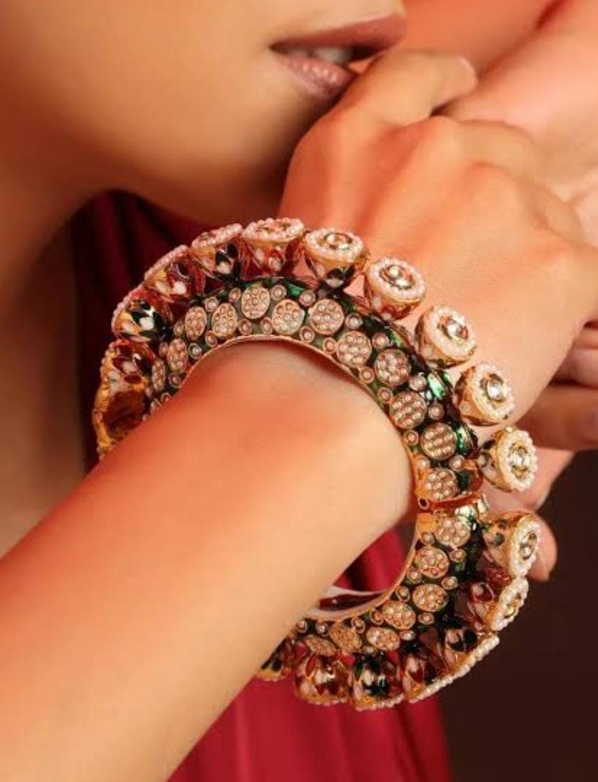 Royal Rajwadi Judau Kundan Kada - 1 Pcs